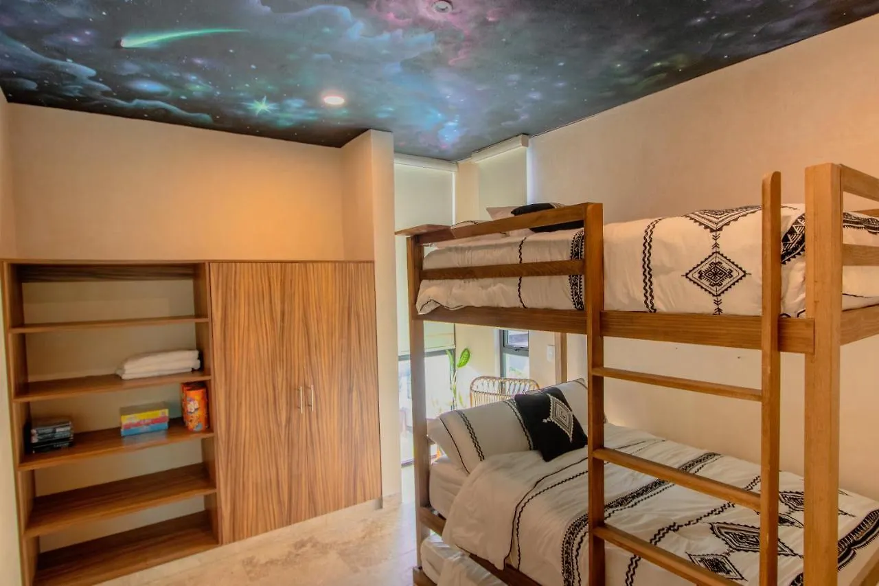 דירה טולום Ph-4-Groups 3Br Priv-Rooftop 18Pax @Aldea Zama